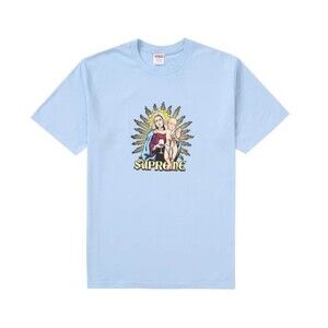 Supreme Blood Tee Size M - Medium - Powder Blue FW24 Free Shipping NWT